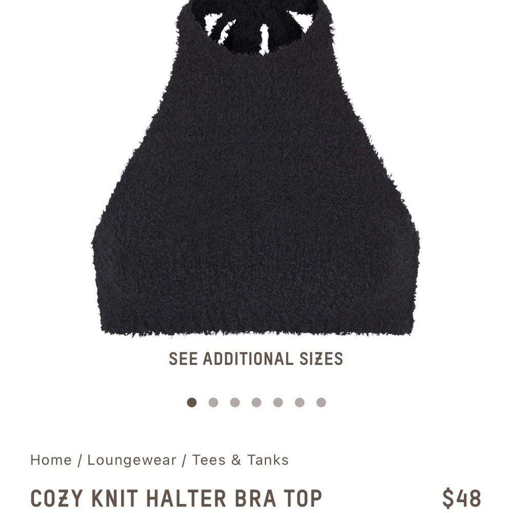 SKIMS Cozy Knit Halter Top- NWT!